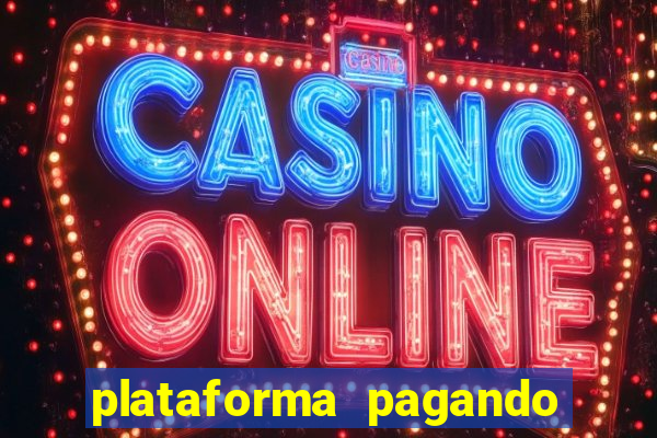 plataforma pagando bonus no cadastro